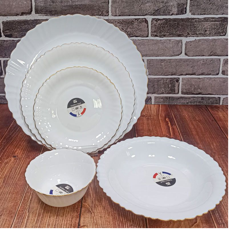 25 پارچه گلدن اپال قالب فرست لب طلایی