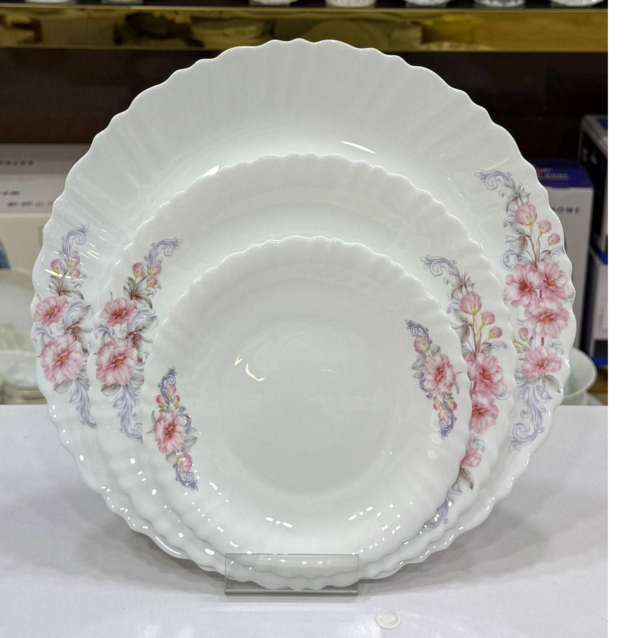 25 پارچه گلدن اپال قالب فرست طرح فلورا صورتی