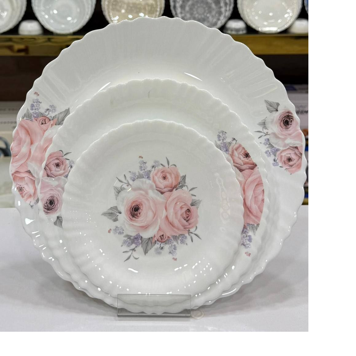 25 پارچه گلدن اپال قالب فرست طرح تیلار صورتی