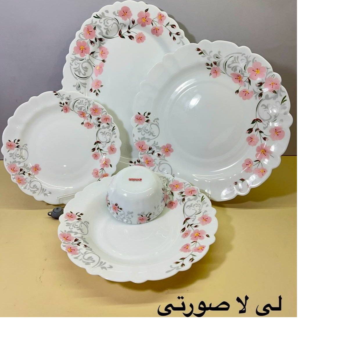 سرویس 25 پارچه 6 نفره آیروپال لی لا صورتی